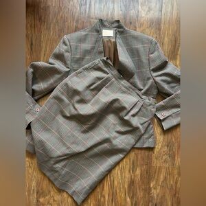 Vintage Pendleton Wool Skirt & Jacket Combo Made In The USA Retro Preppy